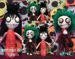 Why does beetlejuice even have that call his name three times caveat to wake him up? Hand Sewn By Me These Took A Few Days And Alot Of Stabbing Myself With Needles The Pictures Dont Do Them Justice Nbsp Felt Halloween Beetlejuice Monster Dolls