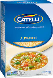 A fun pasta and perfect addition for soup! Catelli Classic Alphabets Catelli