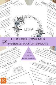 For beginners knowing how and when to celebrate the sabbats can be difficult, so hopefully this small guide to the history, celebration and associations surrounding litha will help anyone interested in its celebration. Litha Correspondence Pages Book Of Shadows Witch Journal Etsy In 2021 Book Of Shadows Litha Wiccan Sabbats