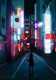 Tokyo Digital Painting Digital Painting Cool Paintings Light Painting