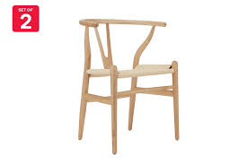 Maybe you would like to learn more about one of these? Matt Blatt Set Of 2 Hans Wegner Wishbone Chair Replica Oak Wood Natural Matt Blatt