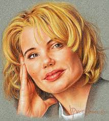 Geena Davis Portrait by Victor Powell