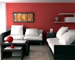 For a red living room decor idea, create a sense of comfort by painting the walls red but leaving the ceiling white. Living Room Living Room Ideas Red
