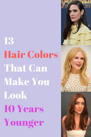 (framing your face with lighter shades draws the eye away from any complexion concerns, as well.) if you want to take a dip into the fountain of youth, choose one of these hair colors that'll make you look years younger in an instant. Age Reversing Hair Colors That Can Instantly Make You Look Years Younger Younger Hair Makeup To Look Younger Hair Color For Black Hair
