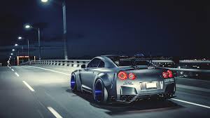 Nissan Gtr Way Bridge Asphalt Night Car 4k Wallpaper Hdwallpaper Desktop In 2020 Nissan Gtr Wallpapers Nissan Gtr R35 Nissan Gtr