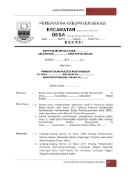 Memiliki kepala surat atau kop surat di awal surat. Contoh Surat Undangan Musdes Bpd Sample Surat Undangan Cute766