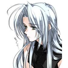 Final Fantasy Final Fantasy Vii Long Hair Male Sephiroth Silver Hair Solo Toujou Sakana Translation Request Anime Boy Long Hair Long White Hair Anime Long Hair