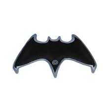 In the movie batman leaves batarangs near crime scenes after he has finished his job as a calling card, for example after he steals kryptonite from lex luthor's labs, he leaves a batarang in the place where the kryptonite was stored. Feb168071 Batman V Superman Swat Batarang Plush Weapon Previews World