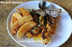 Spice Road Table Menu Epcot At Walt Disney World Mixed Grill Disney World Food Moroccan Cuisine