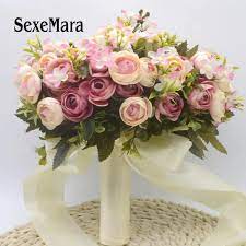 Maybe you would like to learn more about one of these? Purple Light Green Pink Blue Ivory Yellow Wedding Flower Wedding Bouquet Light Green Light Purplelight Pink Aliexpress