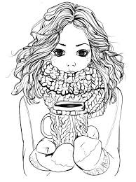 Download and print these adult coloring pages for free. Color Hair