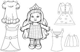 Printable dress up paper dolls. Barbie Dolls Coloring Pages Coloring Home