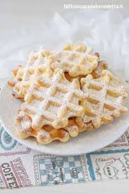 Waffle Soffici Alla Vaniglia Ricette Dolci Ricette Dolci