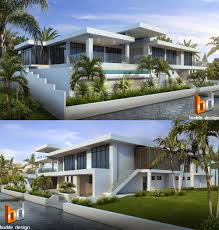 3d Rendering Canal Frontage Luxury Home Anglers Esplanade Runaway Bay Gold Coast Qld Au Architecture 3d Architectural Visualization Modern Architecture House