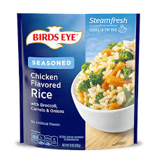 Bake at 350° until bubbly and the cheese is melted. Chicken Flavor Seasoned Rice Vegetables Side Dish Birds Eye