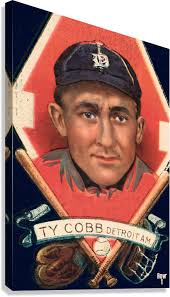 1911 Ty Cobb Baseball Art Remix