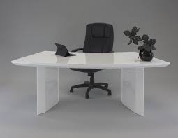With a customizable storage unit pictured behind, this desk is the place to get. 80 5 White Executive Desk With Curve By Sharelle Officedesk Com