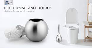 Uten Set Di Scopini E Portascopino In Acciaio Inox Per Bagno Colore Argento Amazon It Casa E Cucina Acciaio Bagno Argento