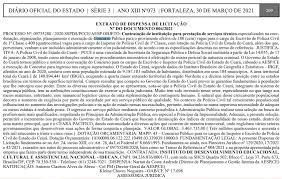 O diário oficial da união (dou) é um dos veículos de comunicação pelo qual a imprensa nacional tem de tornar público todo e qualquer assunto acerca do âmbito federal. Concurso Pc Ce 2021 Idecan E Escolhido Banca Organizadora