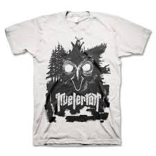 Owl Face Black Print White Tee White Tees Black Print Tshirt Designs