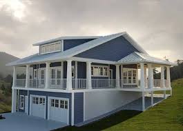 Browse sloping lot house plans with photos. Plan 18233be Getaway With Wraparound Views Craftsman House Bungalow Style House Plans Craftsman House Plans