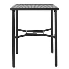 Get the best patio table with umbrella hole following our suggestions and buying tips right in this buying a small patio table with umbrella hole is not only a matter of paying for what you like. Nuu Garden 28 Inch Outdoor Square Bar Bistro Table With An Umbrella Hole 36 Height Walmart Com Walmart Com