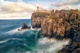 A lighthouse on the point marks the northern entrance to the minch. Neist Point Photo Spot Isle Of Skye