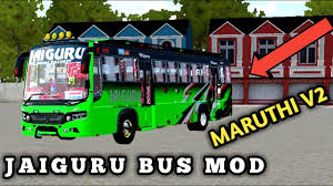 Portail des communes de france : Jaiguru Maruthi V2 Bus Mod For Bussid V3 3 2 Bus Simulator Indonesia Youtube