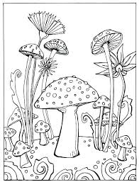 Mushroom Coloring Pages Coloring Books As Well As Coloring Mushroom Coloring Pages Coloring Pages Trees Plants A Mushroom Drawing Coloring Pages Coloring Books