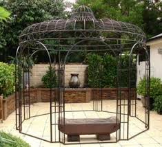 Pergola En Fer Forge Tonnelle En Fer Forge Gloriette En Fer Forge Abris Jardin En Fer Forge Jardines Muebles Hierro Y Madera
