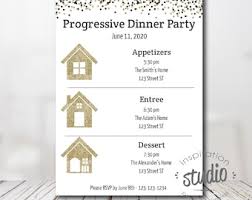 Progressive dinner definition, a dinner party in which each successive course is prepared and eaten at the residence of a different participant. Uxxvctaav6zumm