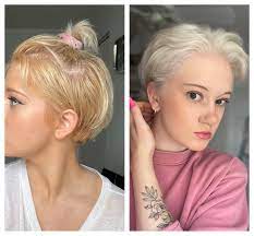 After Years Of Uneven Bleach Jobs And Hair That Simply Wouldn T Lighten A Local Stylist Finally Gave Me The Silver White Celebrity Hair Colors Hair About Hair