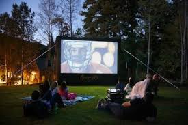 Can't make it to the movies? Barbeque Outdoor Movies With Open Air Cinema S Inflatable Movie Screen Systems Outdoor Movies Open Air Cinema Backyard Theater