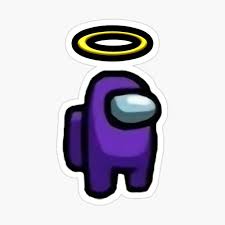 Among Us Angel Purple Crewmate Sticker By Jerry Joubert In 2020 Coloring Stickers Transparent Stickers Cool Stickers