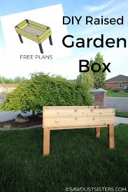 How to build an elevated garden bed. Diy Planter Box Plans Sawdust Sisters
