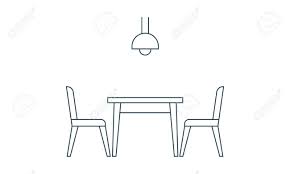 If you're in search of a metal. Dining Table With Chairs Side View Furniture Icon Image Vector Royalty Free Cliparts Vectors And Stock Illustration Image 141469272