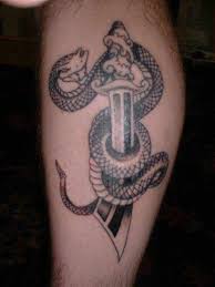 Seven doors tattoo on instagram: Snake And Dagger Tattoo Tattooimages Biz
