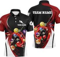 Camisas polo personalizadas 3D de billar para hombre, camisetas de billar  con 8 llamas, camisetas de billar 4, camisas polo para hombre para regalos,  ...