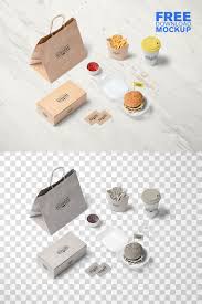 Download Free Fast Food Branding Mockup Food Branding Branding Mockups Food Mockup