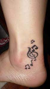 Tattoo Music Notes Ankle Feet Leg Tattoo Designs Tattoos Music Tattoos