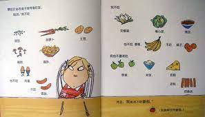 Carrots by convincing her they are orange twiglets from jupiter, and peas by telling her they are rare green drops from greenland. English Exercises I Will Not Ever Never Eat A Tomato Charlie And Lola