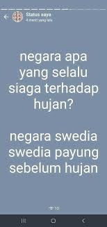 We forgot to set the alarm last night, so we all woke up late this morning. 10 Tebak Tebakan Di Status Whatsapp Ini Bisa Bikin Ngakak