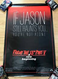 1985 FRIDAY THE 13TH PART V: A NEW BEGINNING Original U.S. One Sheet Movie  Poster | Time Warp Collectibles