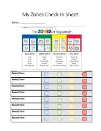 Coping skills for the yellow zone. Zones Of Regulation Check In Sheet Worksheets Teaching Resources Tpt