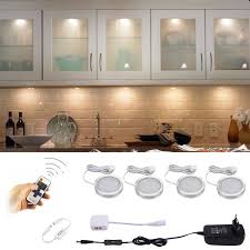 Aiboo Led Under Cabinet Light Kitchen Puck Under Counter Lights With Wireless Rf Remote Dimmable For Shelf Furniture Lighting Led Cabinet Light Led Under Cabinet Lightlight For Aliexpress