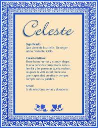 Celeste Significado Del Nombre Celeste Nombres Nombres De Ninas Significados De Los Nombres Nombre Elizabeth