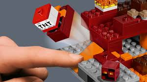 Donning netherite armor gives you a more durable ensemble and has knockback resistance for added protection. The Nether Fight 21139 Lego Minecraft Sets Lego Com For Kids