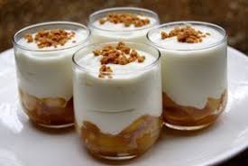 Un Dessert Tres Simple Tres Gourmand Et Finalement Plutot Leger Ingredients Pour 4 Personnes Recette Fromage Blanc Recette Dessert Leger Pommes Caramelisees