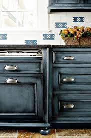 Diy kitchen cabinets antique white distressed kitchen cabinets how. Navy Kitchen Cabinet Paint Color Home Bunch Interior Design Ideas