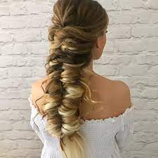 Cliphair Extensions Used To Achieve Length And Volume Thick Braif In Highlighted Shade Free Shipping Pull Through Braid Hair Styles Blonde Bridal Hair